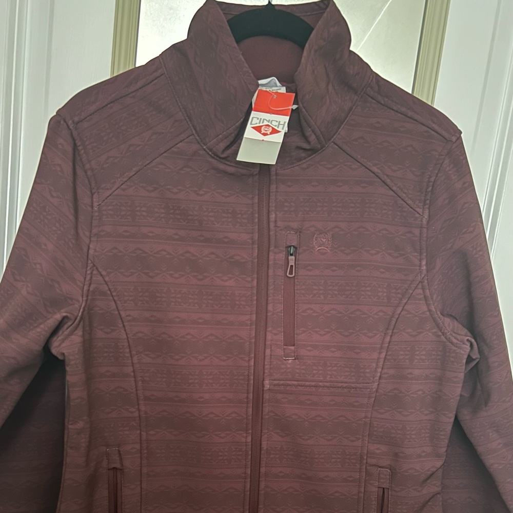 Cinch Burgandy Bonded Jacket